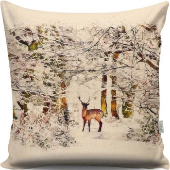 ASIR Dekoračný vankúš JELEŇ 43 cm polyester-bavlna obrázok