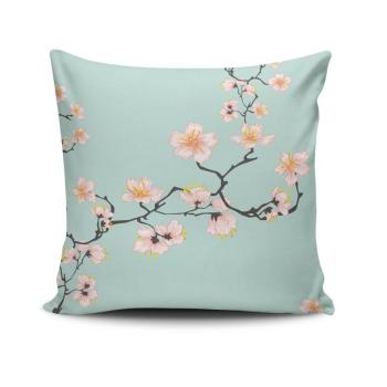 ASIR Dekoračný vankúš KVETY NA MODRÉ 43 cm bavlna/polyester obrázok