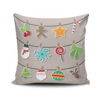 ASIR Dekoračný vankúš VIANOČNÝ REŤAZ 43 cm polyester-bavlna obrázok