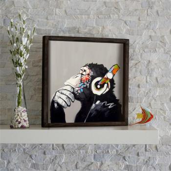 ASIR Dekoratívny obraz OPICA 33 cm MDF obrázok