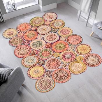ASIR Koberec 120 x 180 CIRCLES oranžová obrázok