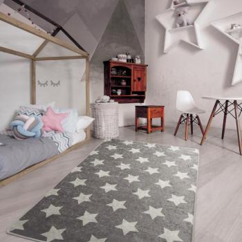 ASIR Koberec 140 x 190 STARS sivý obrázok