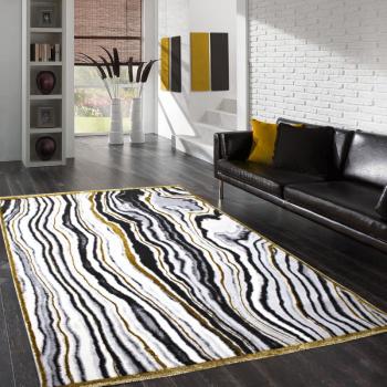 ASIR Koberec 150 x 230 STRIPE biely, čierny obrázok