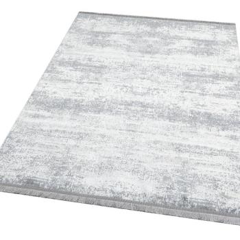 ASIR Koberec 160 x 230 PLAIN sivý, biely obrázok