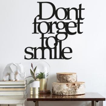 ASIR Kovová dekorácia na stenu DON'T FORGET FOR SMILE 70 cm obrázok