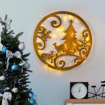 ASIR Kovová dekorácia na stenu SANE s LED podsvietením 60 cm obrázok