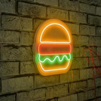 ASIR Nástenná dekorácia s LED podsvietením HAMBURGER 28 cm obrázok
