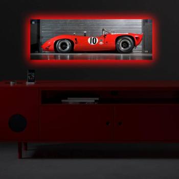 ASIR Nástenná Obraz s LED podsvietením AUTO 30 cm plátno obrázok