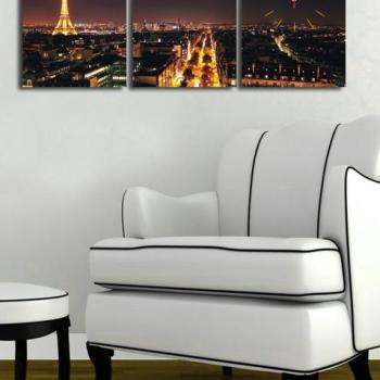 ASIR Nástenné hodiny na plátne PARIS 96 cm obrázok