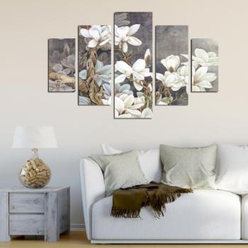 ASIR Obraz MAGNOLIA 92 MDF 5 ks obrázok