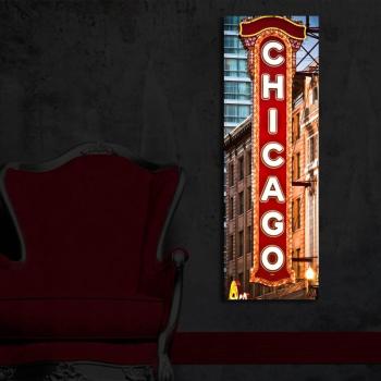 ASIR Obraz na plátne CHICAGO s LED podsvietením 30 cm obrázok