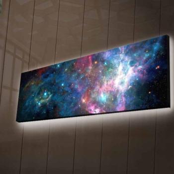 ASIR Obraz na plátne GALAXIE s LED podsvietením 30 cm obrázok