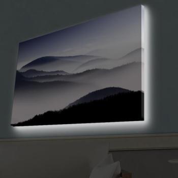ASIR Obraz na plátne LES V HMLE s LED podsvietením 45 cm obrázok