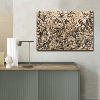 ASIR Obraz na plátne reprodukcia JESENNÝ RYTMUS J. POLLOCK 70 cm obrázok
