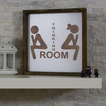 ASIR Obraz na stenu THINKING ROOM 33 cm MDF obrázok