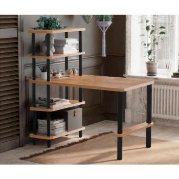 ASIR Písací stôl NANO borovica atlantic black obrázok