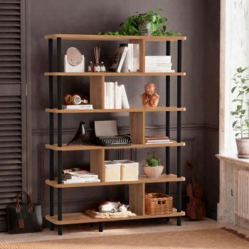 ASIR Regál META borovica atlantic black obrázok