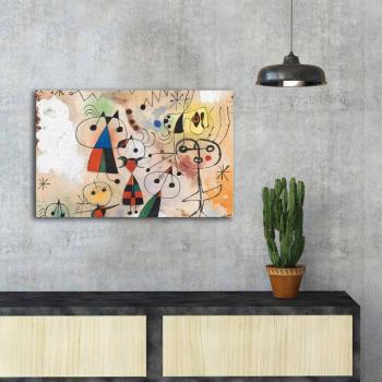 ASIR Reprodukcia plátna KARNEVAL HARLEKINOV, J. MIRÓ 45 cm obrázok