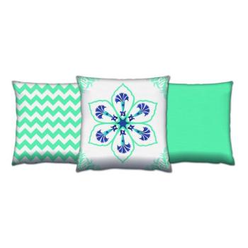 ASIR Sada dekoračných vankúšov MINT VZORY 43 cm polyester-bavlna obrázok