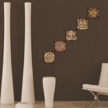 ASIR Sada nástenných obrazov MOZAIKA 15 cm MDF obrázok