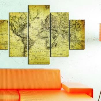 ASIR Sada nástenných obrazov SVET 92 cm MDF obrázok