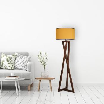 ASIR Stojacia lampa MACKA orechová horčica obrázok