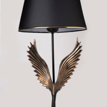 ASIR Stolná lampa AIGLE - GOLD čierna zlatá obrázok
