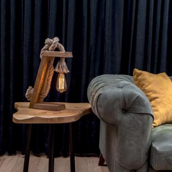 ASIR Stolná lampa KN13 hnedozlatá obrázok