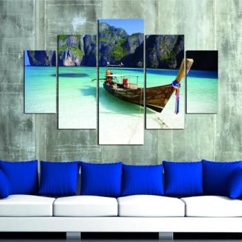 ASIR Súbor obrazov LAGUNA 92 cm MDF obrázok