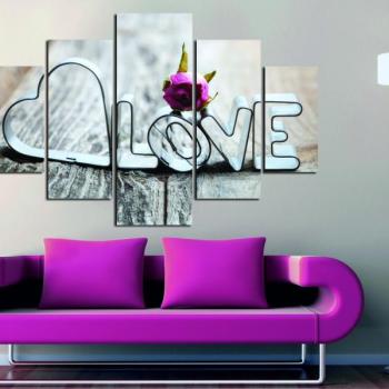 ASIR Súbor obrazov LOVE II 92 cm MDF obrázok