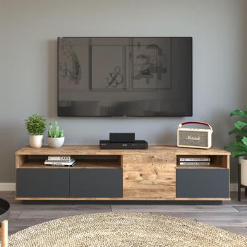 ASIR TV stolík FINCH borovica atlantic antracit obrázok