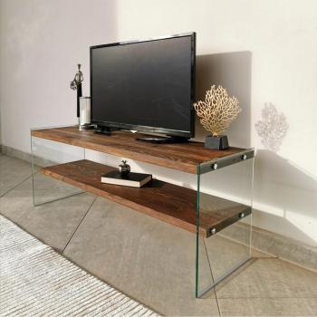 ASIR TV stolík GLASS 120 orech obrázok