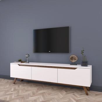 ASIR TV stolík MODERN biely, tmavý orech obrázok