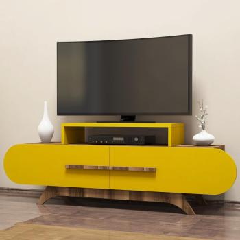 ASIR TV stolík ROSE orech žltý obrázok
