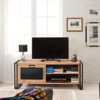 ASIR TV stolík VONDA borovica atlantic black obrázok