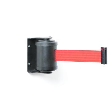 Bariérový systém, 180°, D 4500 mm, čierny, červená páska obrázok