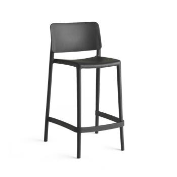 Barová stolička RIO, výška sedáku 650 mm, tmavošedá obrázok