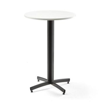 Barový stôl SANNA, Ø 700x1050 mm, biela, čierna obrázok
