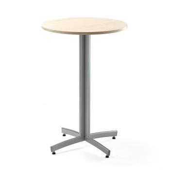 Barový stôl SANNA, Ø 700x1050 mm, breza, šedá obrázok
