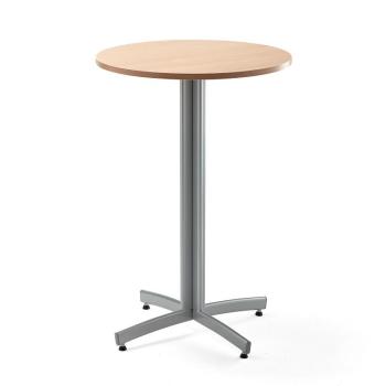 Barový stôl SANNA, Ø 700x1050 mm, buk, šedá obrázok