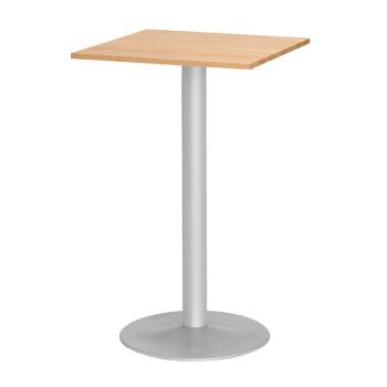 Barový stôl SIRI, 700x700 mm, buk, šedá podnož obrázok