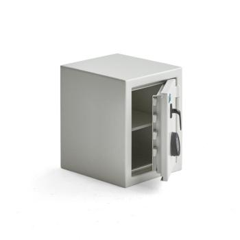 Bezpečnostná skrinka CONTAIN, elektronický zámok, 450x350x400 mm, biela obrázok