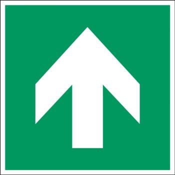 Bezpečnostné značenie: Smerová šípka 90°, polyester, 200x200 mm obrázok