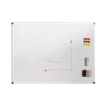 Biela magnetická tabuľa BETTY s hliníkovým rámom, 1200x900 mm obrázok