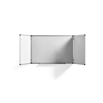 Biela magnetická tabuľa TRACEY, trojdielna, 1800x600 mm obrázok