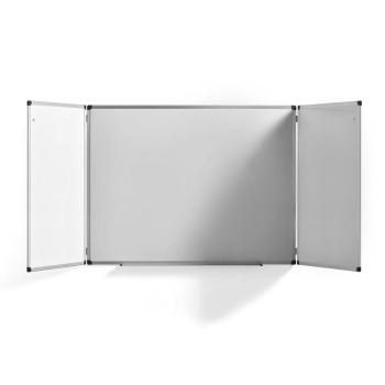 Biela magnetická tabuľa TRACEY, trojdielna, 2400x900 mm obrázok