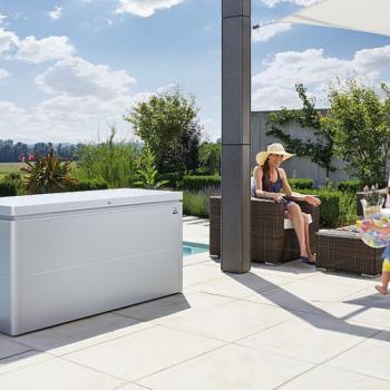 Biohort Designový účelový box LoungeBox (strieborná metalíza) 200 cm (2 krabice) obrázok