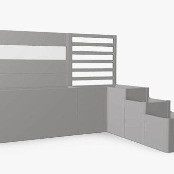 Biohort Kvetinový kvetináč systém DaVinci verzia 2 (strieborná metalíza) obrázok