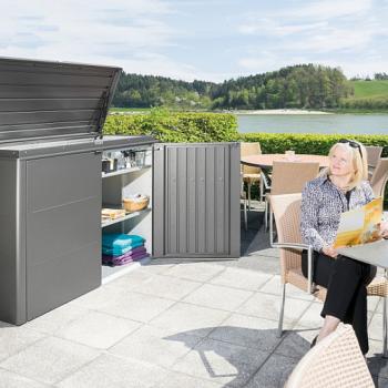 Biohort Multiúčelový úložný box HighBoard 160 x 70 x 118 (tmavo sivá metalíza) 160 cm (3 krabice) obrázok