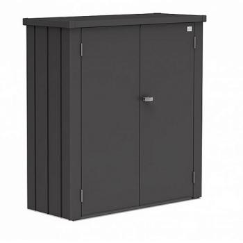 Biohort Skrinka na terasu Biohort Romeo M 132 x 57 x 140 (tmavo sivá metalíza) M (3 krabice) obrázok